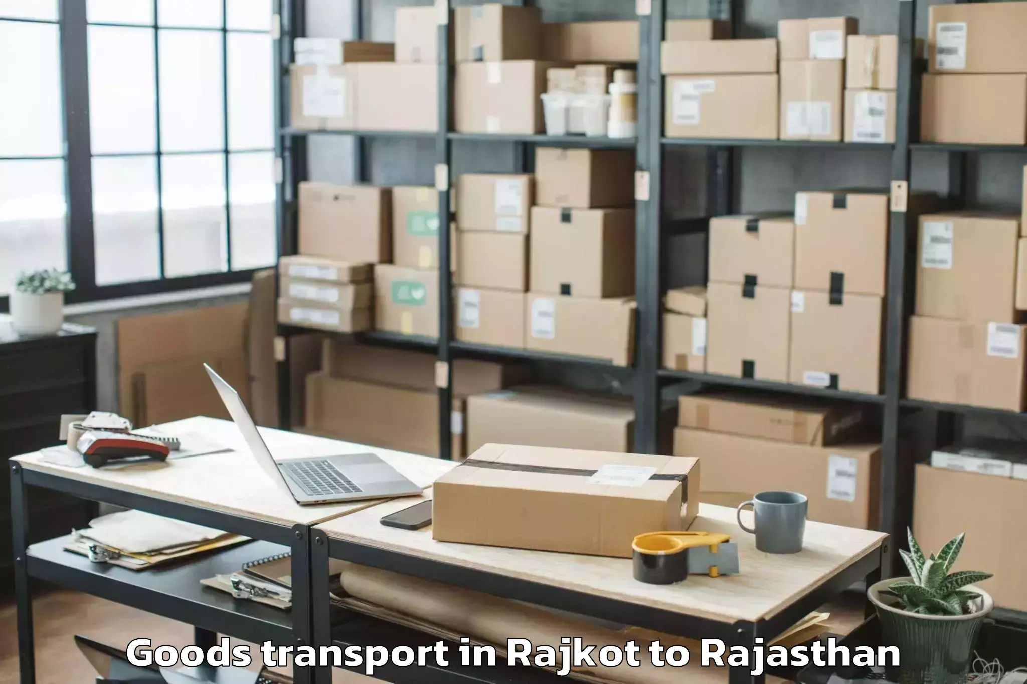 Hassle-Free Rajkot to Sri Vijaynagar Goods Transport